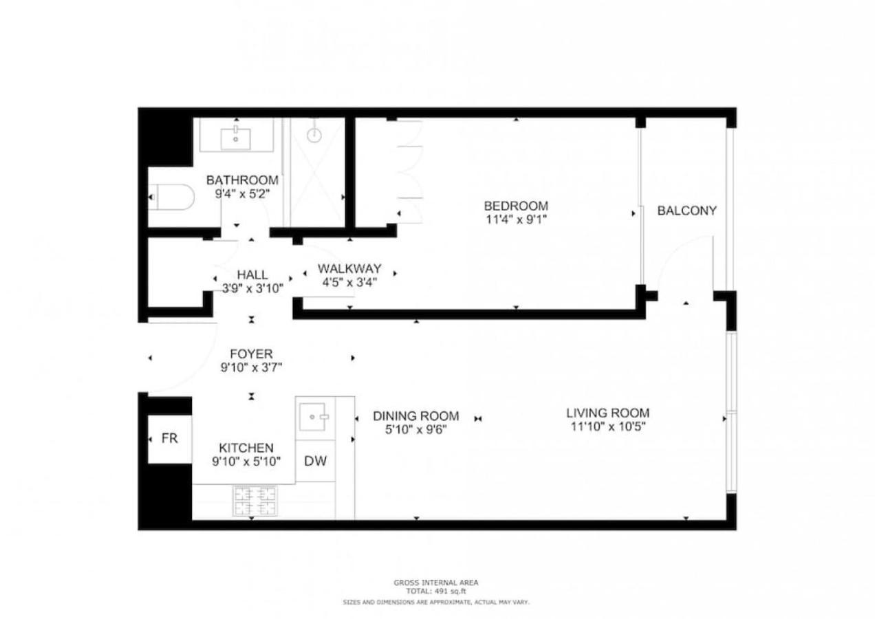Apartment 15 Northside Tower 2 - Charming One Bedroom